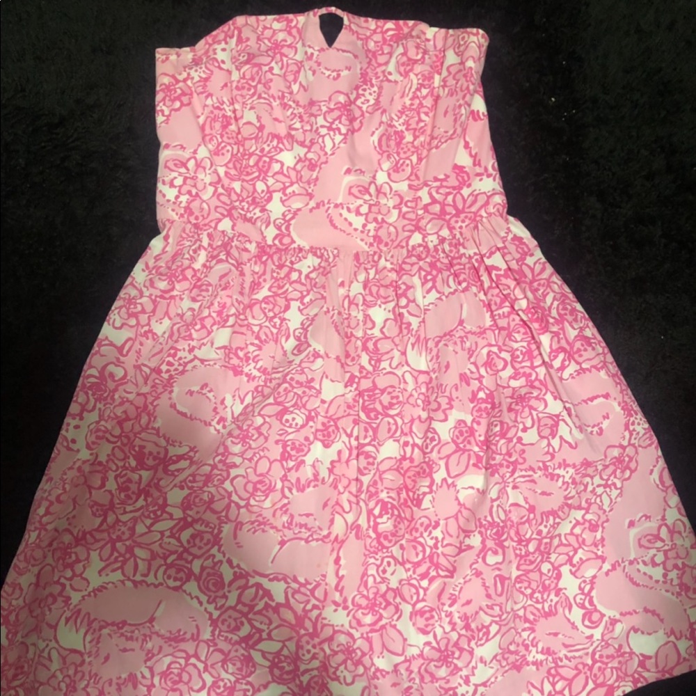 She’s a fox strapless dress